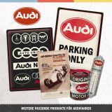 Металлическая пластина Audi Parking Only, Tin Sign, 30x40, Nostalgic Art, артикул NA23327