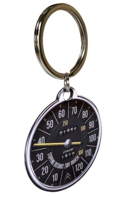 Стальной брелок Citroen Speedometer, Round Keyring, Nostalgic Art