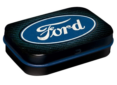 Металлическая коробка Ford Logo Blue Shine, Mint Box, Nostalgic Art