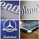 Металлическая пластина Mercedes-Benz Kundendienst, Tin Sign, 40x60, Nostalgic Art, артикул NA24012