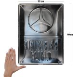 Металлическая пластина Mercedes-Benz Parking Only, Tin Sign, 30x40, Nostalgic Art, артикул NA23262
