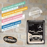 Металлическая пластина Mercedes-Benz 300 SL Beige, Tin Sign, 15x20, Nostalgic Art, артикул NA26225