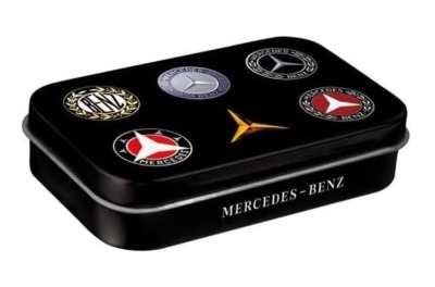 Металлическая конфетница Mercedes-Benz Logo Evolution, Mint Box XL, Nostalgic Art