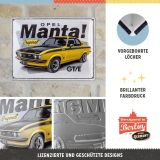 Металлическая пластина Opel Manta GT/E, Tin Sign, 30x40, Nostalgic Art, артикул NA23330