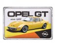 Металлическая пластина Opel GT Since 1968, Tin Sign, 20x30, Nostalgic Art