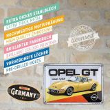 Металлическая пластина Opel GT Since 1968, Tin Sign, 20x30, Nostalgic Art, артикул NA22334