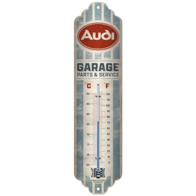 Термометр Audi Garage, Analogue Retro Thermometer, Nostalgic Art