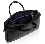 Кожаная сумка Audi Briefcase Leather, black, артикул 3152201600