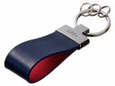 Кожаный брелок Opel Premium Leather Keychain, Metall/Leather, Blue/Red