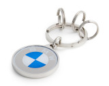 Стальной брелок BMW Logo Keychain, Steel, Silver, артикул 80275A7E4B8