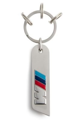 Стальной брелок BMW M Logo Keychain, Steel, Silver