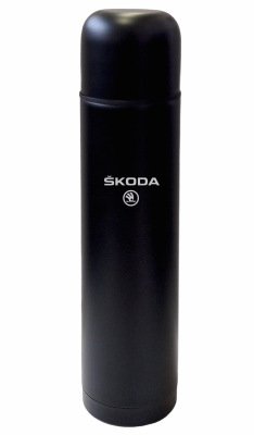 Термос Skoda Thermos Flask, Black, 1l