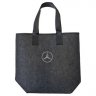 Фетровая сумка для покупок Mercedes Star Logo Shopping Bag, Dark Grey