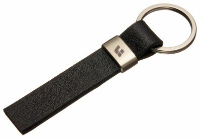 Кожаный брелок Lixiang (Лисян) Logo Keychain, Metall/Leather Saffiano 2, Black/Silver