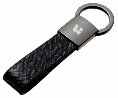 Кожаный брелок Lixiang (Лисян) Logo Keychain, Metall/Leather, Black/Silver