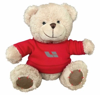 Мягкая игрушка медвежонок Lixiang (Лисян) Plush Toy Teddy Bear, Beige/Red