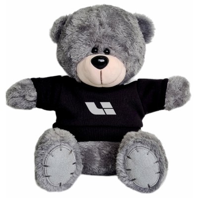 Мягкая игрушка медвежонок Lixiang (Лисян) Plush Toy Teddy Bear, Grey/Black
