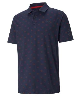 Мужская рубашка-поло для гольфа Mercedes-Benz Golf Polo Shirt, Navy