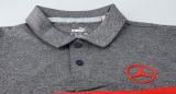 Мужская рубашка-поло для гольфа Mercedes-Benz Golf Polo Shirt, Grey/Red, артикул B66450417