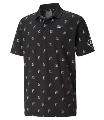 Мужская рубашка-поло Mercedes-Benz Men's Golf Polo Shirt, Black