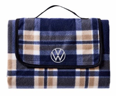 Плед для пикника Volkswagen Travel Plaid, Blue/Beige/White
