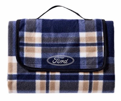 Плед для пикника Ford Travel Plaid, Blue/Beige/White