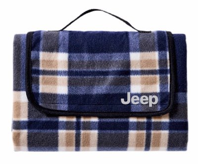 Плед для пикника Jeep Travel Plaid, Blue/Beige/White