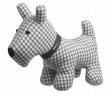 Мягкая игрушка Geely Lucky Dog Toy, Grey/White