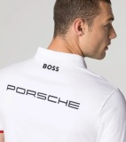 Мужская рубашка-поло Porsche Motorsport Men's Polo Shirt, White, артикул WAP43000S0P0MS