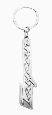 Брелок для ключей Porsche Crest Keyring With Taycan Lettering, Silver