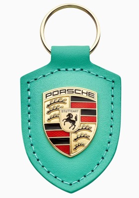 Брелок для ключей с гербом Porsche Crest Keyring, Driven By Dreams 75Y, Turquoise