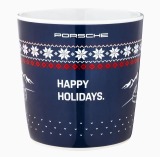 Лимитированная новогодняя кружка Porsche Collector's Cup No. 2 – Christmas, Blue, артикул WAP0500040RCLC