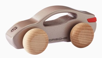 Деревянная игрушка Porsche Taycan Wooden Car, Frozen Berry Metallic