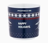 Лимитированная новогодняя кружка для эспрессо Porsche Collector's Espresso Cup No. 2 – Christmas, Blue, артикул WAP0500030RESC