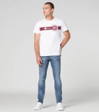 Мужская футболка Porsche Connecting Rod T-shirt, Essential, White, артикул WAP67000S0PESS