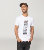 Юбилейная футболка унисекс Porsche 60Y 911 Unisex T-shirt, White, артикул WAP41500XS0R60Y