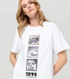 Юбилейная футболка унисекс Porsche 60Y 911 Unisex T-shirt, White, артикул WAP41500XS0R60Y