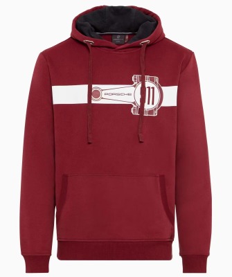 Мужская толстовка Porsche Men's Connecting rod hoodie – Essential, Bordeaux Red