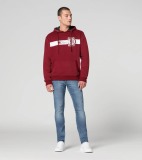 Мужская толстовка Porsche Men's Connecting rod hoodie – Essential, Bordeaux Red, артикул WAP67300M0PESS