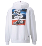 Толстовка унисекс BMW MMS Graphic Hoodie, White, артикул J700624002S