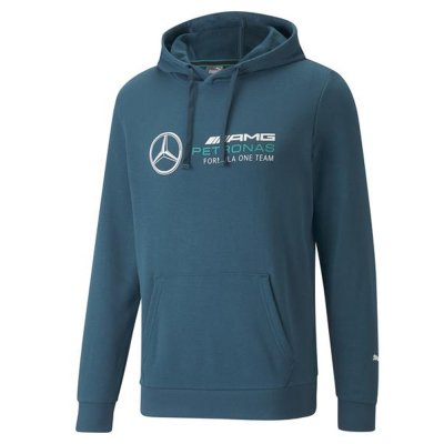 Мужская толстовка-кенгуру Mercedes-AMG Petronas Men's Sweat Hoody, Blue, NM, by PUMA