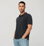 Юбилейная рубашка-поло Porsche Polo Shirt 75Y, Grey Mélange, артикул WAP1310XS0P75Y