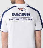 Мужская рубашка-поло Porsche Racing Polo Shirt, Men's, White, артикул WAP4510XS0NRTM