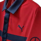 Мужская рубашка-поло для гольфа Mercedes-Benz Golf Polo Shirt, Men's, Red/White/Blue, артикул B66450595