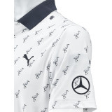 Мужская рубашка-поло для гольфа Mercedes-Benz Golf Polo Shirt, Men's, White, артикул B66450580