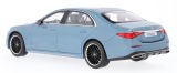 Модель Mercedes-Benz S-Class Long, AMG Line, (V223), Vintage Blue, Scale 1:18, артикул B66960828