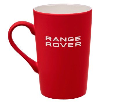 Фарфоровая кружка Range Rover Mug, Soft-touch, 420ml, Red/White