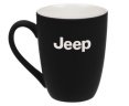 Фарфоровая кружка Jeep Logo Mug, Soft-touch, 400 ml, Black/White