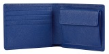 Кожаный кошелек BMW Fashion Wallet with Coin Compartment, Blue, артикул 80215B319B0