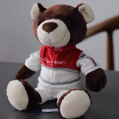 Плюшевый медведь-автогонщик Audi Sport Motorsport Bear, Kids, 35 cm.